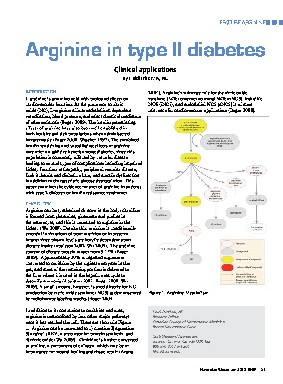 Arginine and diabetes