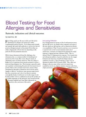 Food sensitivity testing