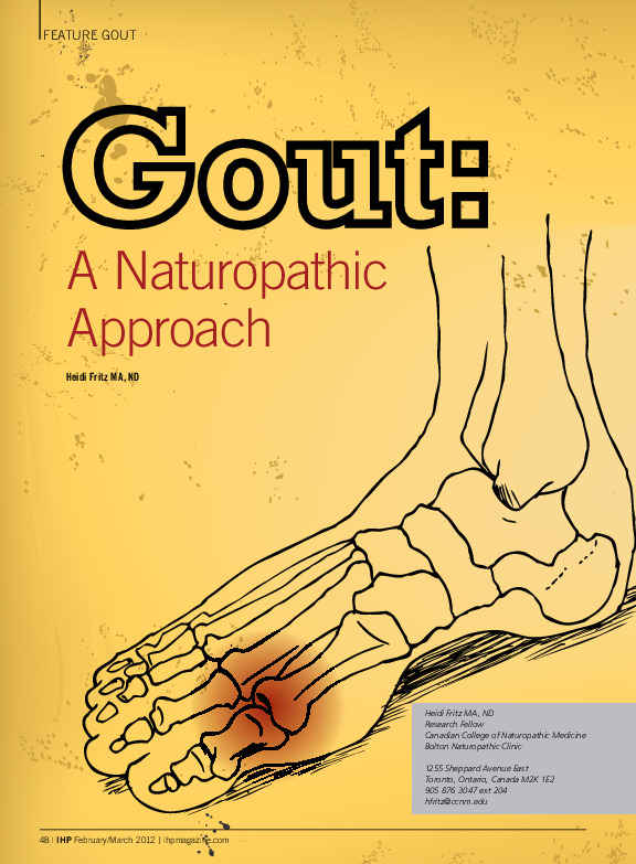 Gout: A Naturopathic Approach