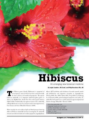 Hibiscus and blood pressure