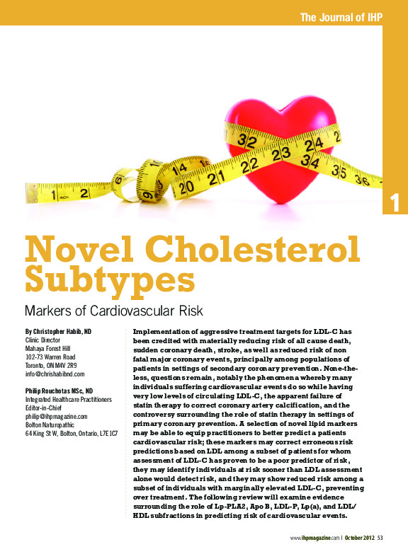 Novel cholesterol markers