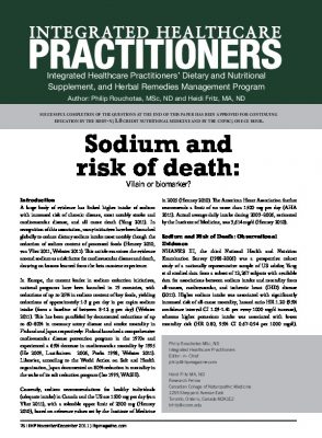 Sodium and disease risk